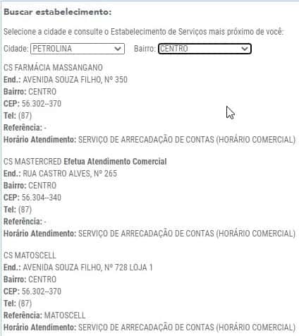 Resultados da busca