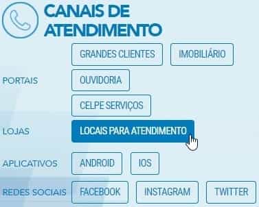 Canais de atendimento CELPE – 