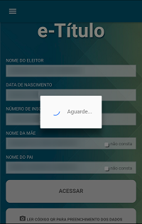 e-Título – Carregando Dados