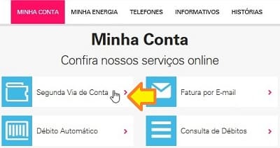 Segunda via de conta de luz – Enel