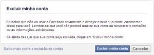 Excluir conta do Facebook