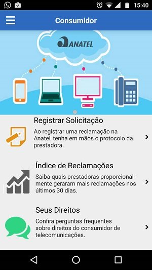 Registrar solicitação Anatel Consumidor